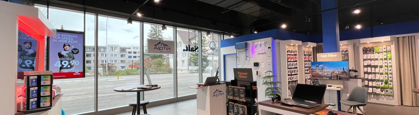 Alptel Shop in Herisau für Mobile, Internet und TV